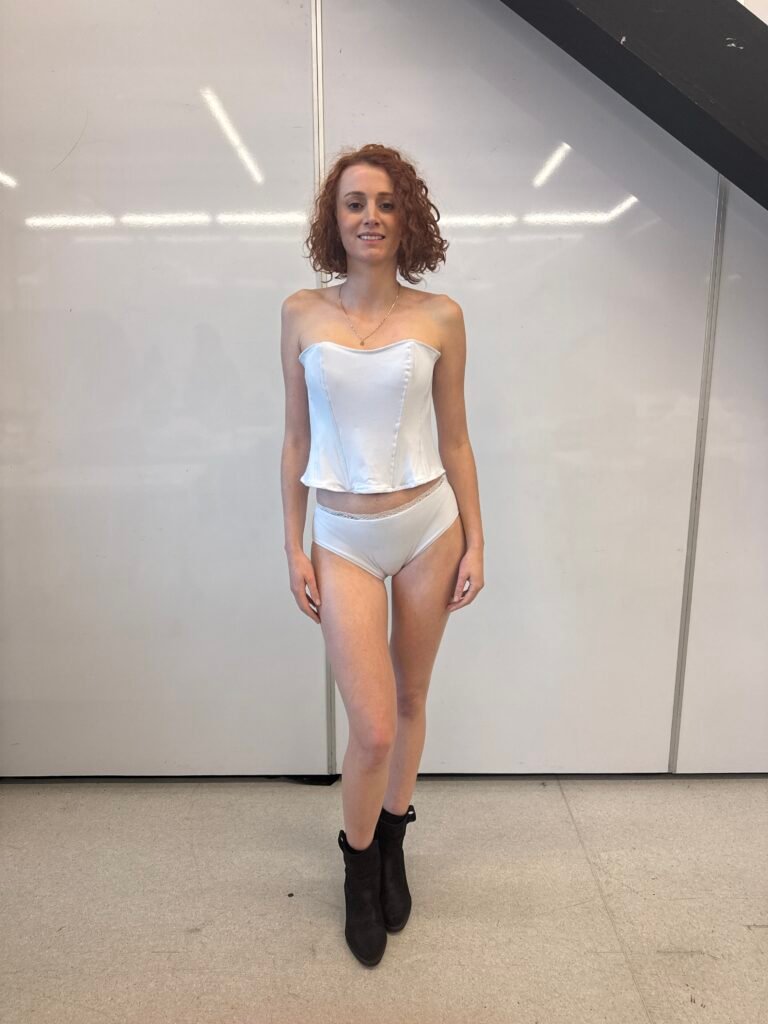 Prueba del toile sobre modelo
