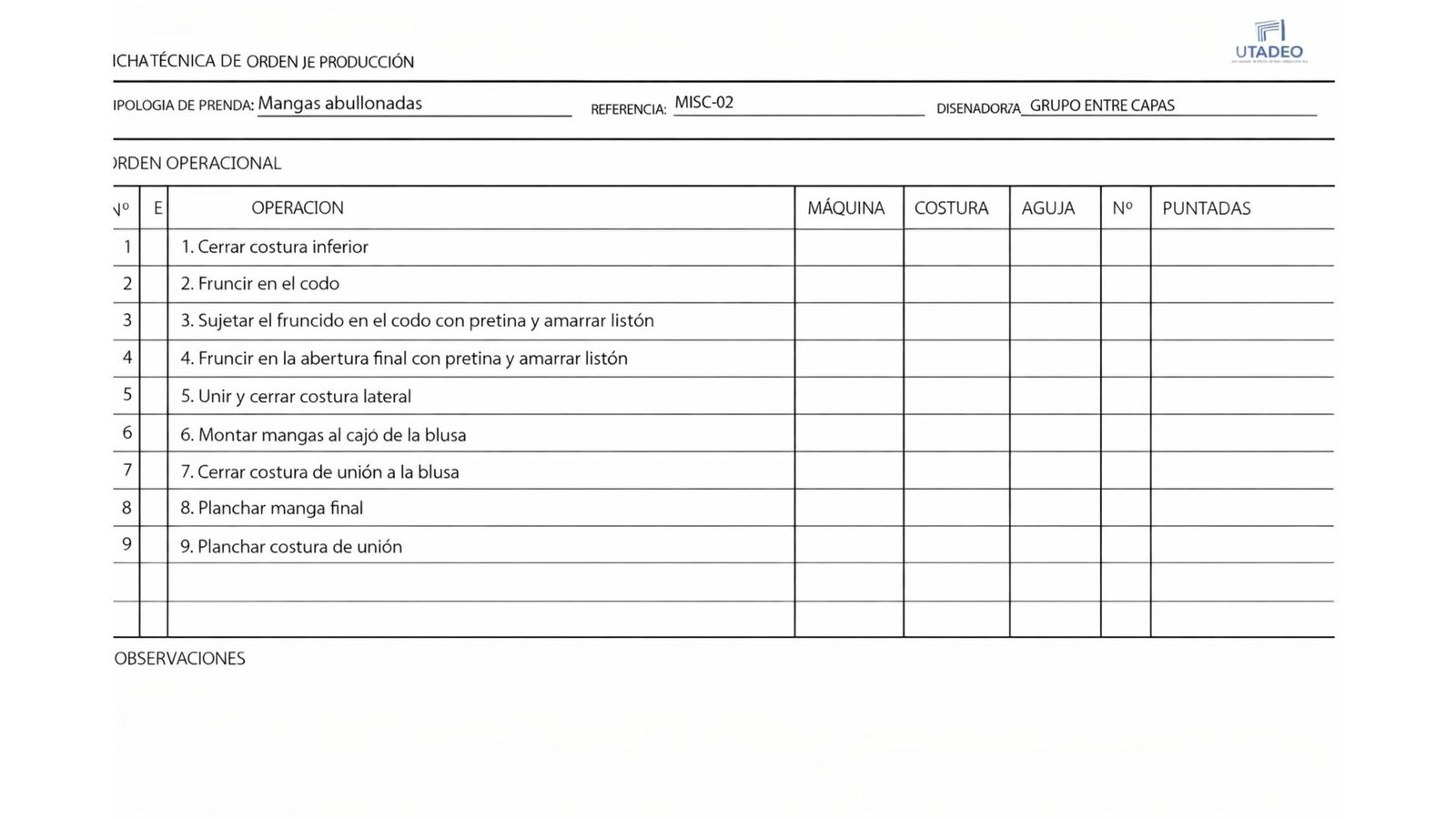 Ficha técnica 13 de 52