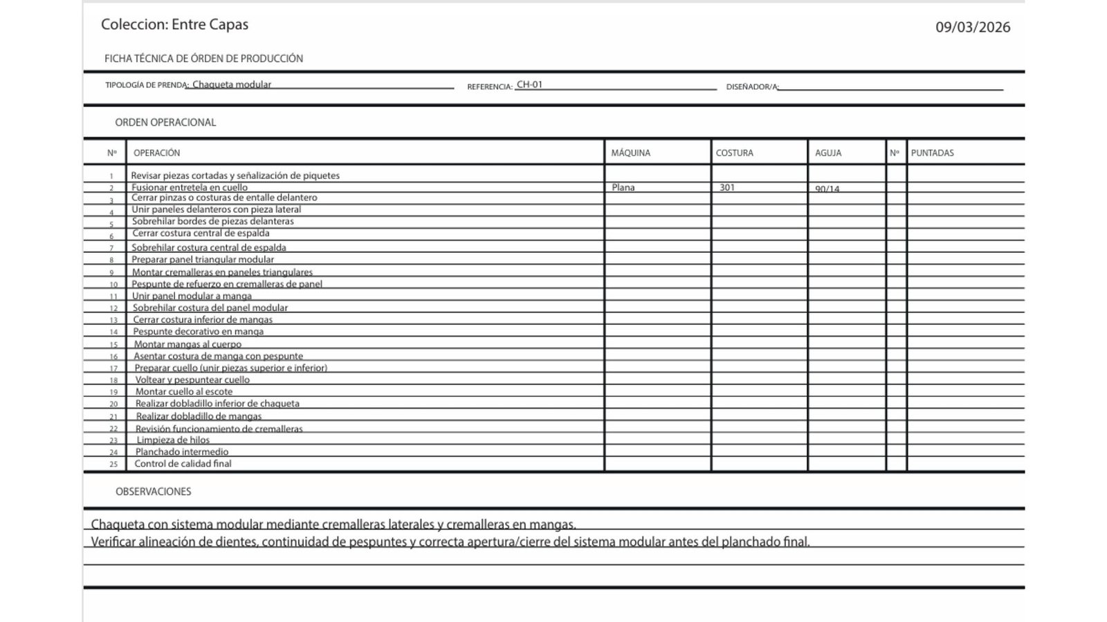 Ficha técnica 33 de 52