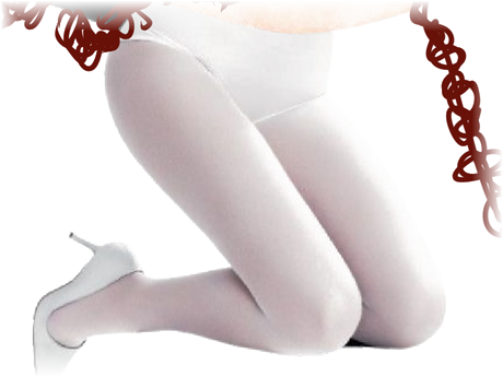 Detalle del collage: piernas y tacón blanco — Cotidianidades
