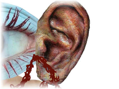 Detalle del collage: oído — Índigo