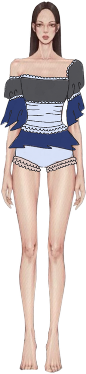 Line up de &Iacute;ndigo, look 2